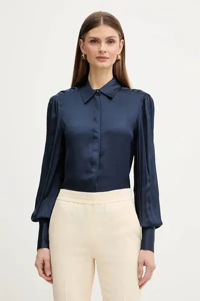 Košile s příměsí hedvábí Fracomina