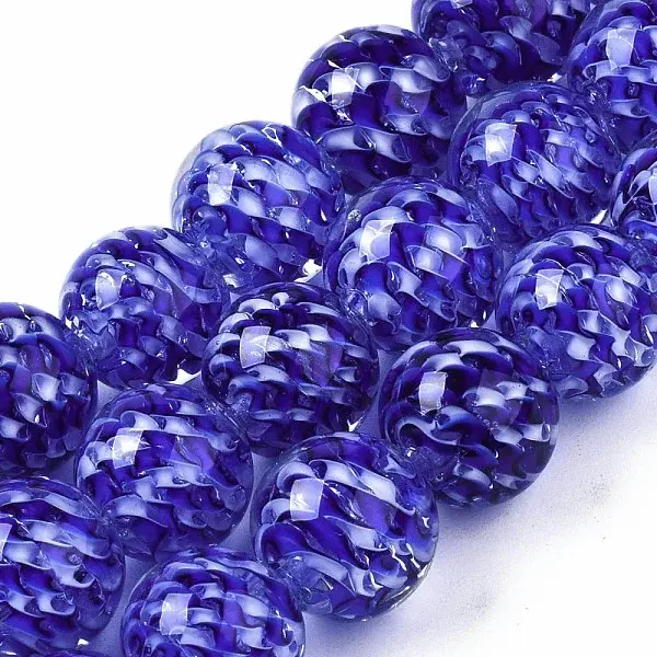 Transparent Handmade Lampwork Beads Strands