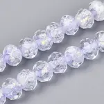 Handmade Foil Lampwork Beads Strands