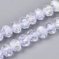 Handmade Foil Lampwork Beads Strands