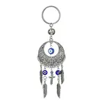 Handmade Lampwork Evil Eye Pendant Keychain