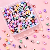 300Pcs Opaque Acrylic Beads