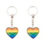 2Pcs Pride Alloy Keychain