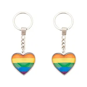 2Pcs Pride Alloy Keychain