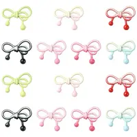 28Pcs 7 Colors Baking Paint Alloy Beads