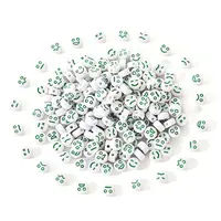 White Opaque Acrylic Beads