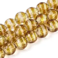 Handmade Foil Glass Beads Strands