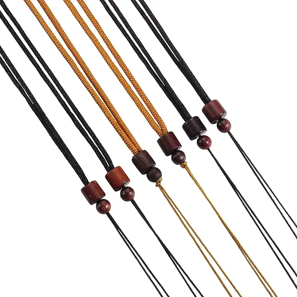 24Pcs 3 Styles Polyester Cord Necklace Makings