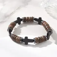 Cross Synthetic Turquoise Bracelets