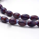 Handmade Chevron Lampwork Beads Strands