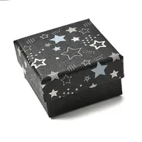 Star Print Paperboard Jewelry Gift Boxes