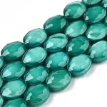 Opaque Solid Color Glass Beads Strands