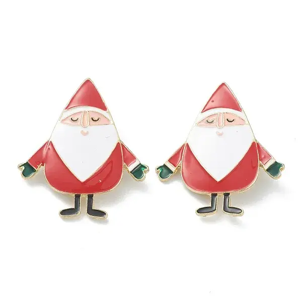 Christmas Themed Alloy Enamel Brooches