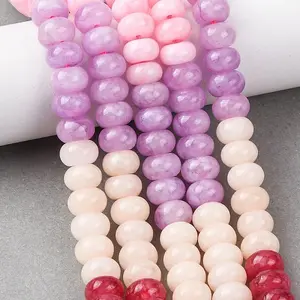 Gradient Color Natural White Jade Beads Strands