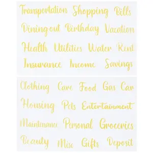 PVC Waterproof Decorative Sticker Labels