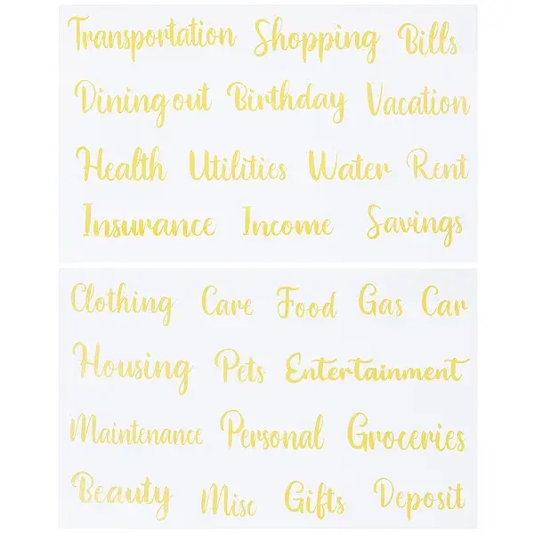 PVC Waterproof Decorative Sticker Labels