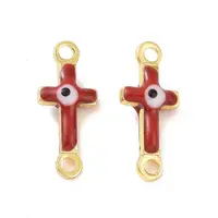 Brass Enamel Connector Charms