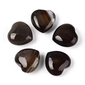 Natural Agate(Dyed & Heated) Heart Stones