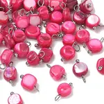 Natural Freshwater Shell Dyed Nuggets Charms