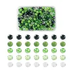 500Pcs 5 Colors Mixed Styles Glass Beads