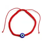 Evil Eye Lampwork Bead Braided Bead Bracelets