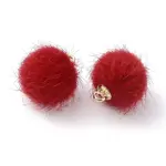 Faux Mink Fur Covered Pendants