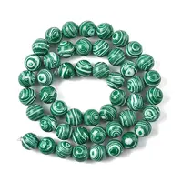 1 Strand Synthetic Malachite Dyed Beads Strands