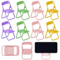 8Pcs 4 Colors Cute Mini Chair Shape Cell Phone Stand
