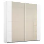 Rauch Möbel SKŘÍŇ S POSUVNÝMI DVEŘMI, bílá, šampaňská, 181/210/62 cm