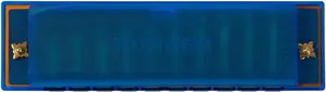 Hohner Translucent Harp C, blue, hardcase