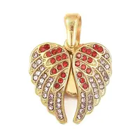 304 Stainless Steel with Rhinestone Pendants