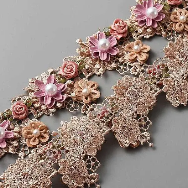 3D Flower Polyester Ribbon