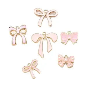 14Pcs 7 Styles Alloy Enamel Charms