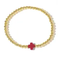 304 Stainless Steel Bead Stretch Bracelets for Women