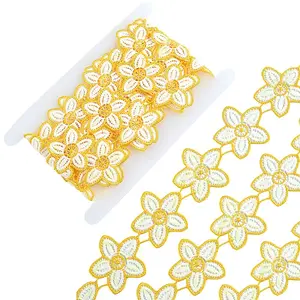 Flower Polyester Lace Trim Ribbon