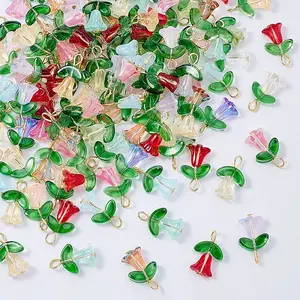 100Pcs Glass Pendants