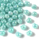 50Pcs UV Plating Opaque Acrylic Beads