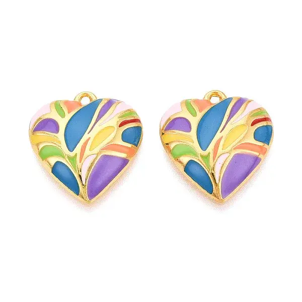Rack Plating Alloy Enamel Pendants