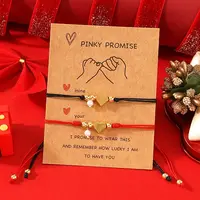 Brass Beads Braided Bead Bracelets