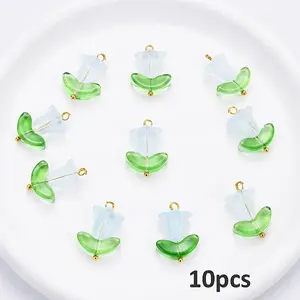 10Pcs Glass Pendants