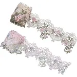 4 Yards 2 Colors Polyester Lace Trim Ribbons