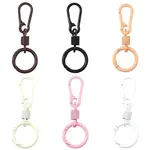 10Pcs Spray Painted Alloy Iron Spring Gate Rings