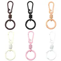 10Pcs Spray Painted Alloy Iron Spring Gate Rings