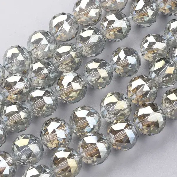 Electroplate Glass Bead Strands