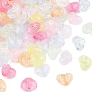 Transparent Crackle Acrylic Beads