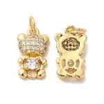 Rack Plating Brass Micro Pave  Cubic Zirconia Pendants