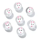 10Pcs Transparent Glass Enamel Beads