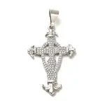 Brass Micro Pave Cubic Zirconia Pendants