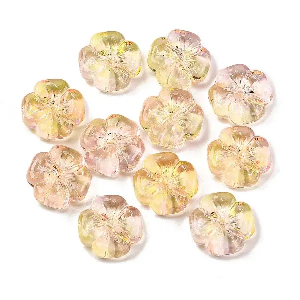 225Pcs Two Tone Transparent Acrylic Beads