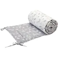 BOMIMI MANTINEL 180 cm Mantinel do postieľky, sivá, veľkosť